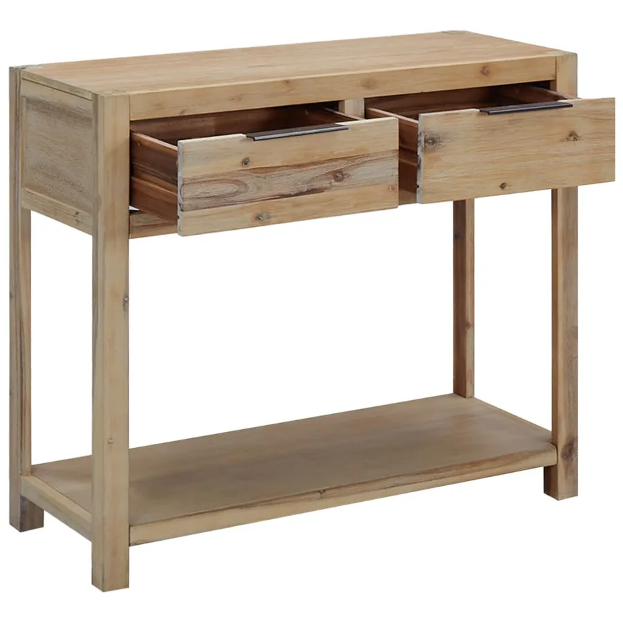 Table console 82x33x73 cm Bois d'acacia massif - 2
