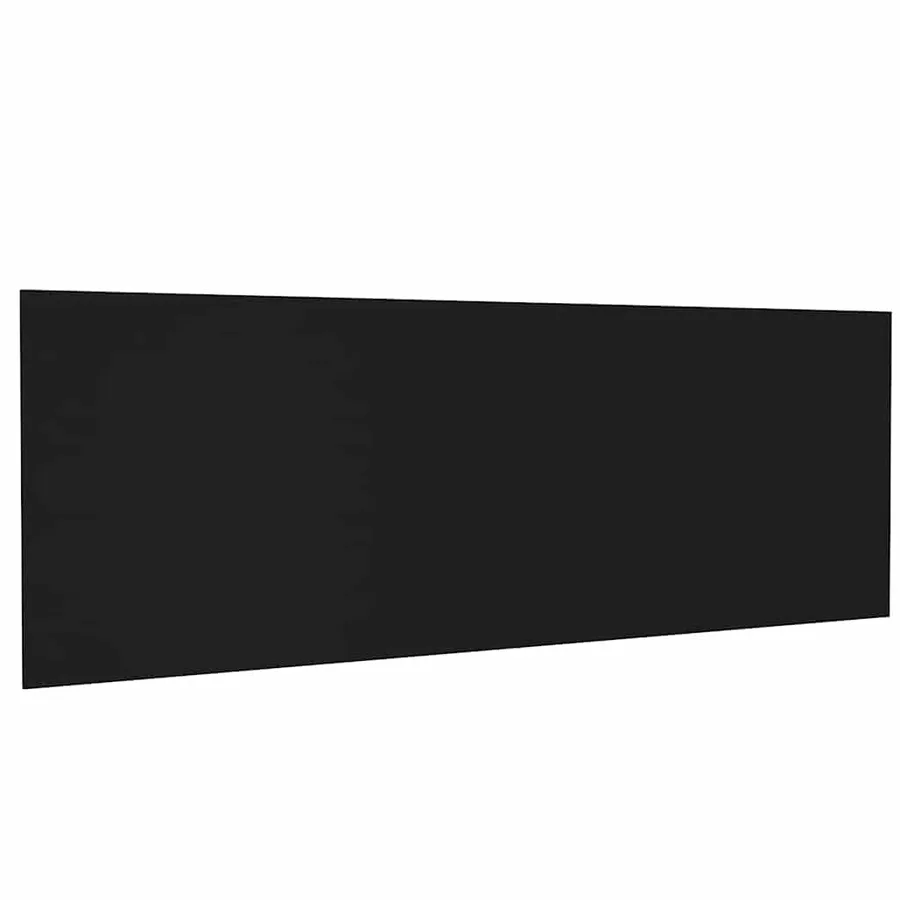 Tête de lit murale Noir 240x1,5x80 cm Bois d'ingénierie - 2