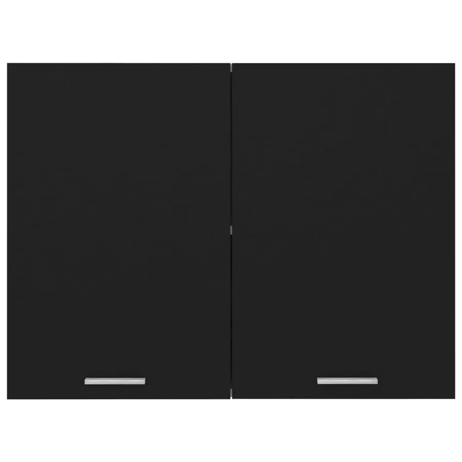 Armoire suspendue "Lyon" Noir 80 x 31 x 60 cm Bois d'ingénierie - 6