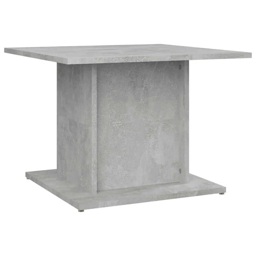 Table basse gris béton 55,5x55,5x40 cm bois d'ingénierie - 2