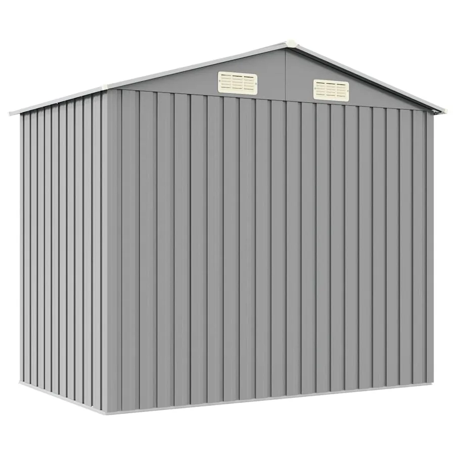 Abri de jardin Gris 205x129x183 cm Métal galvanisé - 6