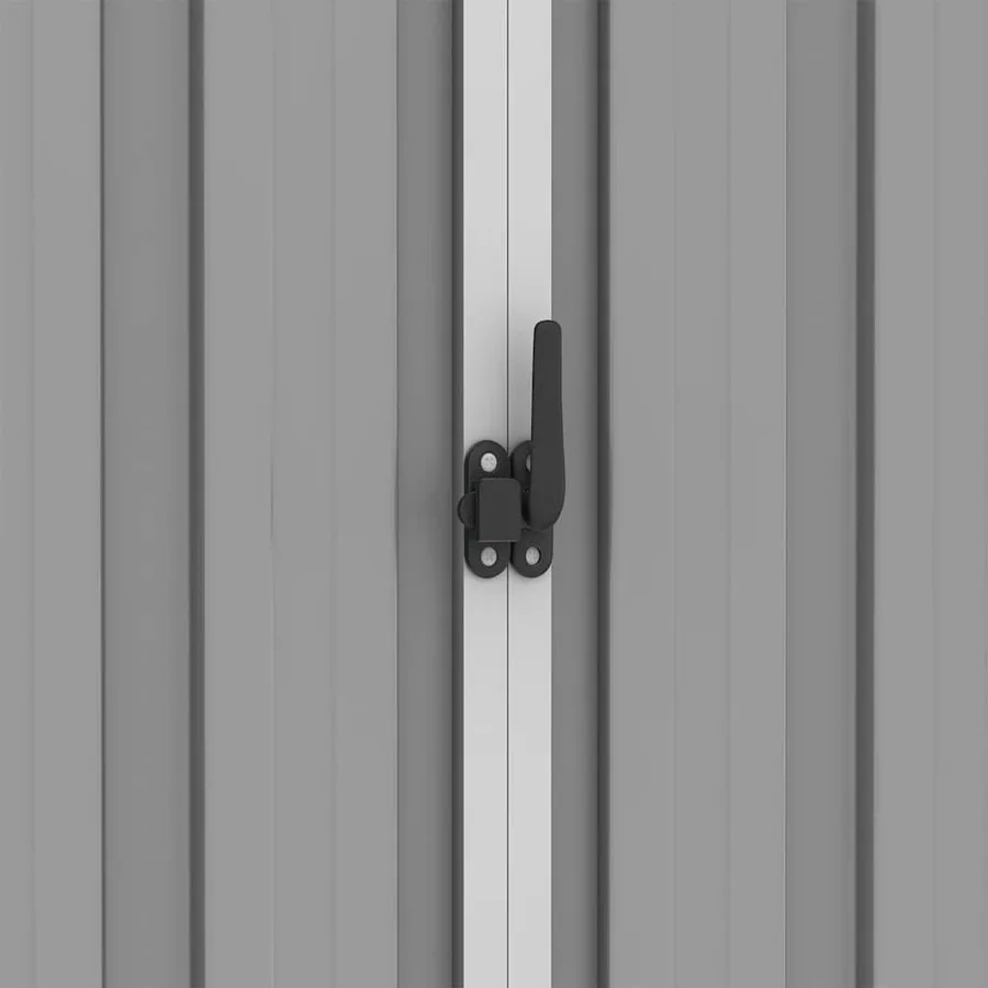 Abri de jardin Gris 205x129x183 cm Métal galvanisé - 7