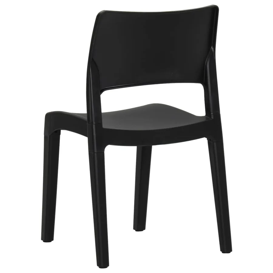 Chaises de jardin lot de 2 Polypropylène Anthracite - 6