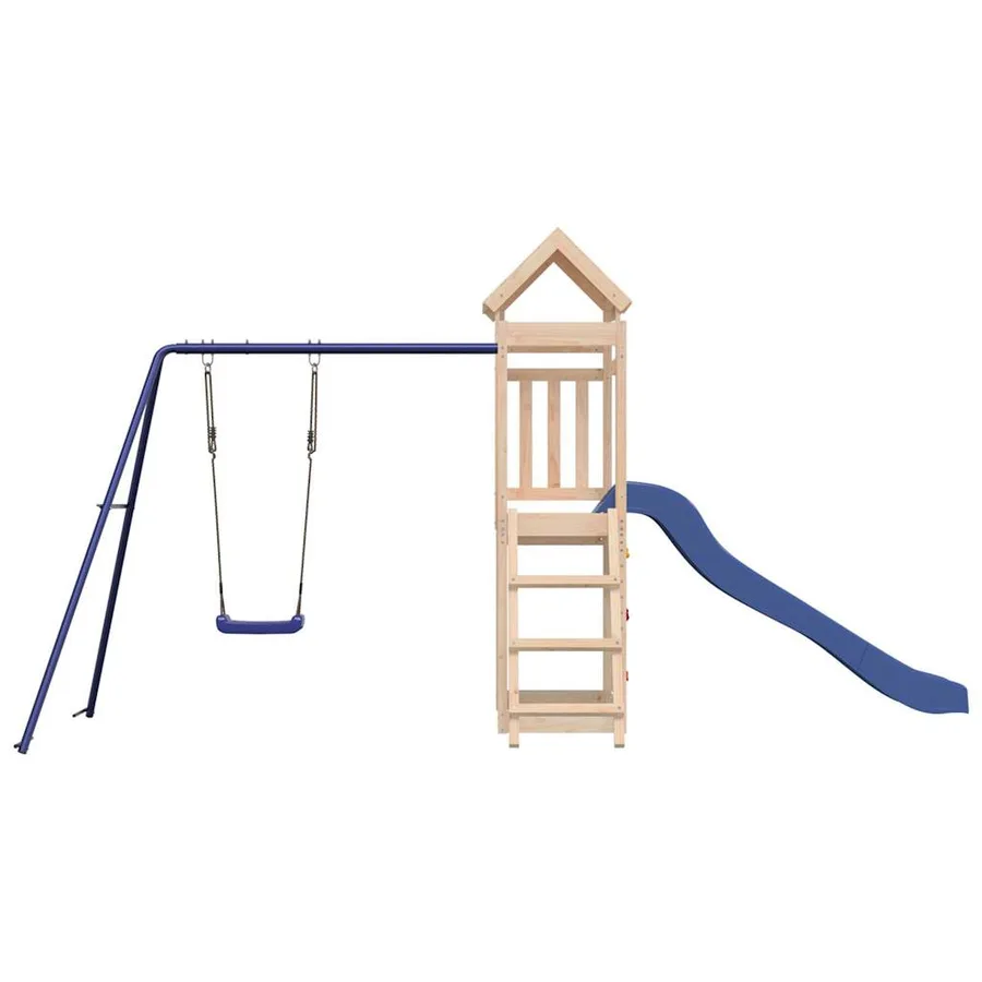 Aire de jeux d'extérieur bois de pin massif - 5