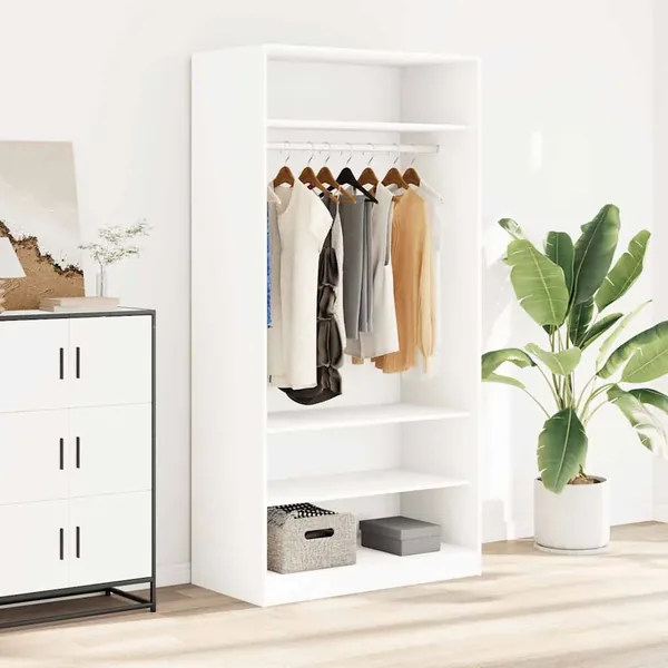 Garde-robe Blanc 100 x 50 x 200 cm Bois d'ingénierie