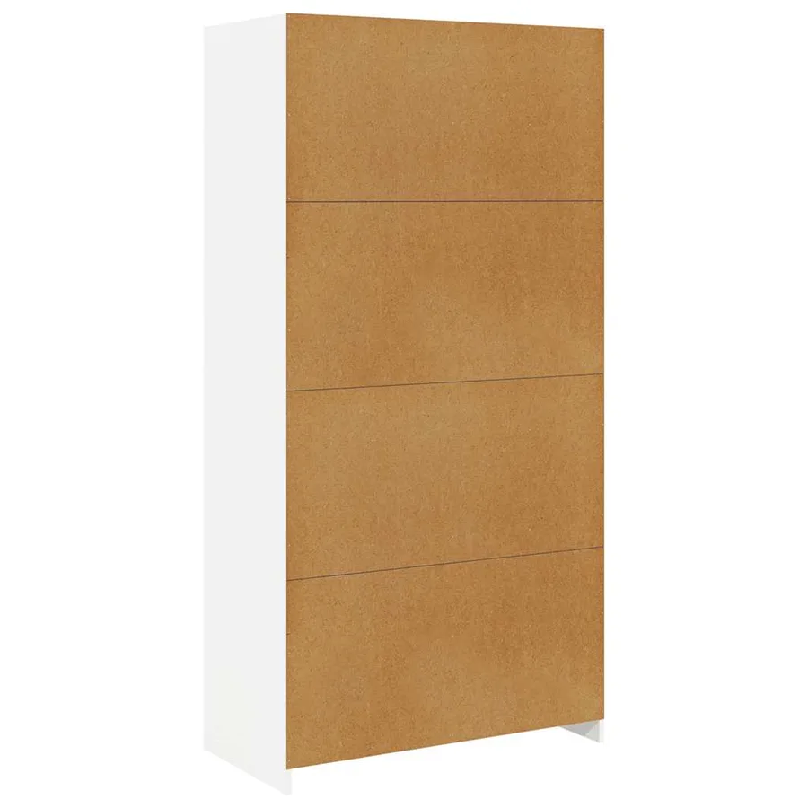 Garde-robe Blanc 100 x 50 x 200 cm Bois d'ingénierie - 6