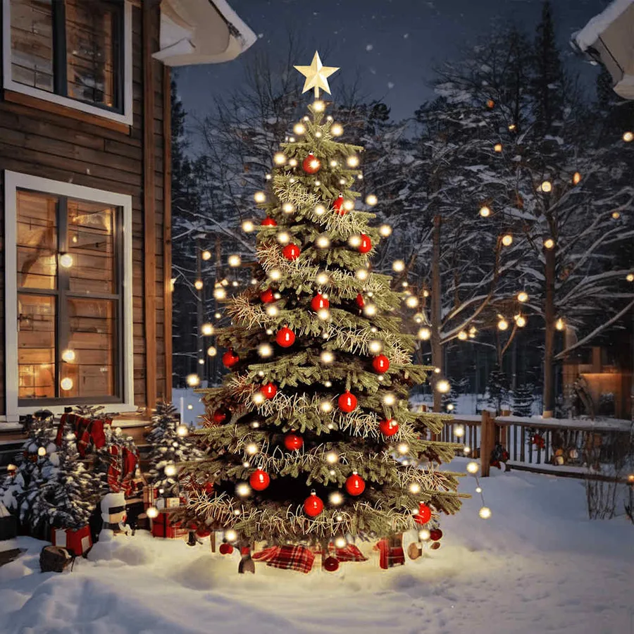 Guirlande lumineuse d'arbre de Noël avec 210 LED 210 cm - 3