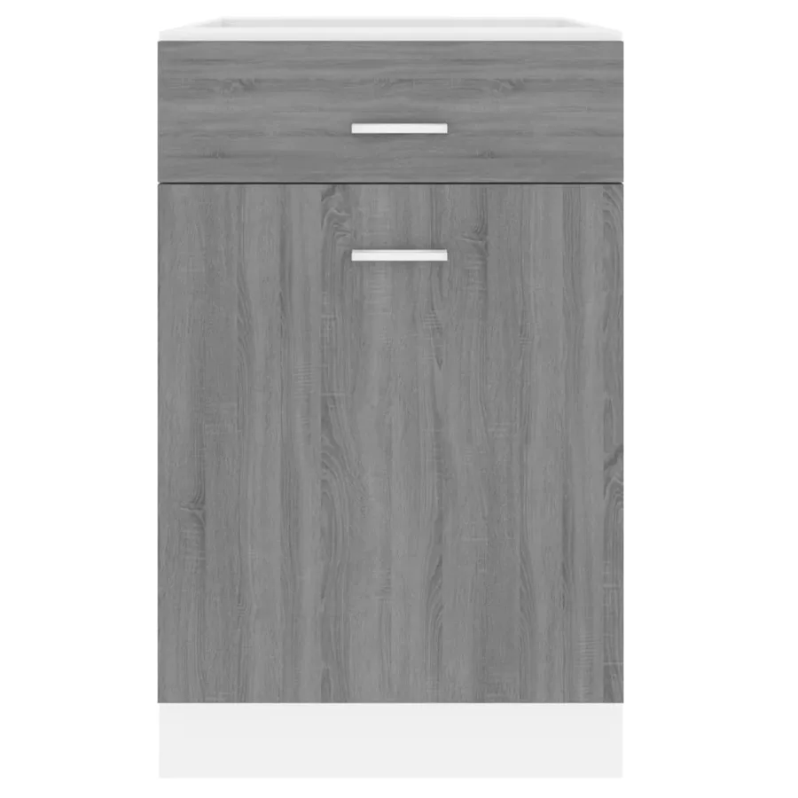 Armoire à tiroirs inférieure "Lyon" Gris Sonoma 50 x 46 x 81,5 cm Bois d'ingénierie - 5