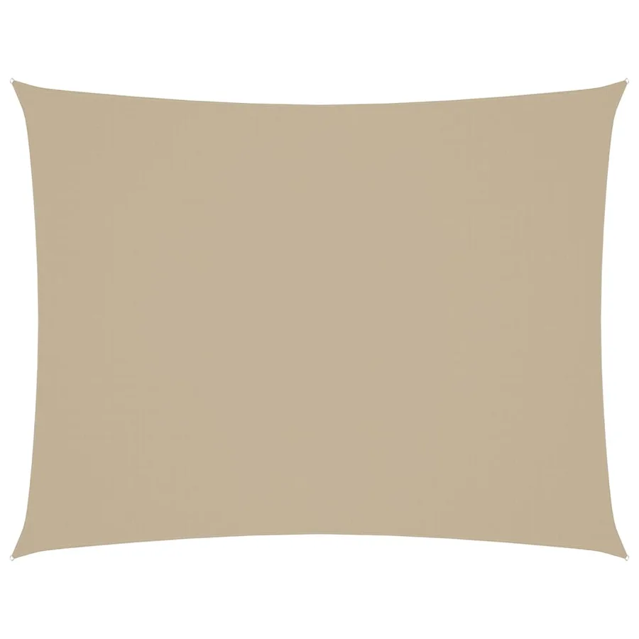 Voile de parasol tissu oxford rectangulaire 3x4 m beige - 2