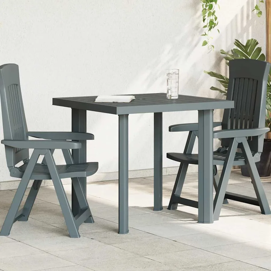 Table de jardin Vert 80x75x72 cm Plastique