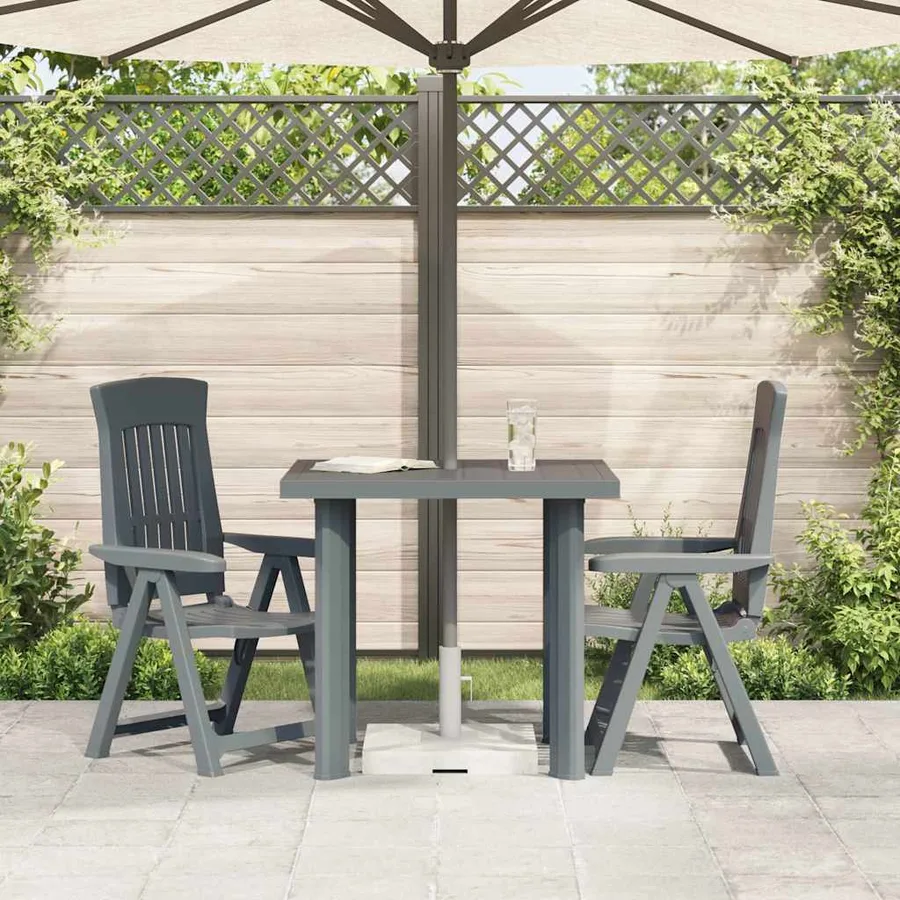 Table de jardin Vert 80x75x72 cm Plastique - 3