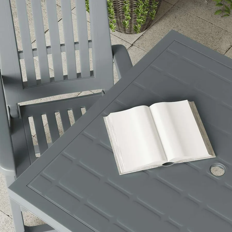 Table de jardin Vert 80x75x72 cm Plastique - 4