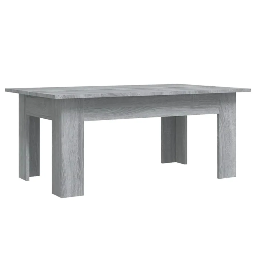 Table basse Sonoma gris 100x60x42 cm Bois d'ingénierie - 2