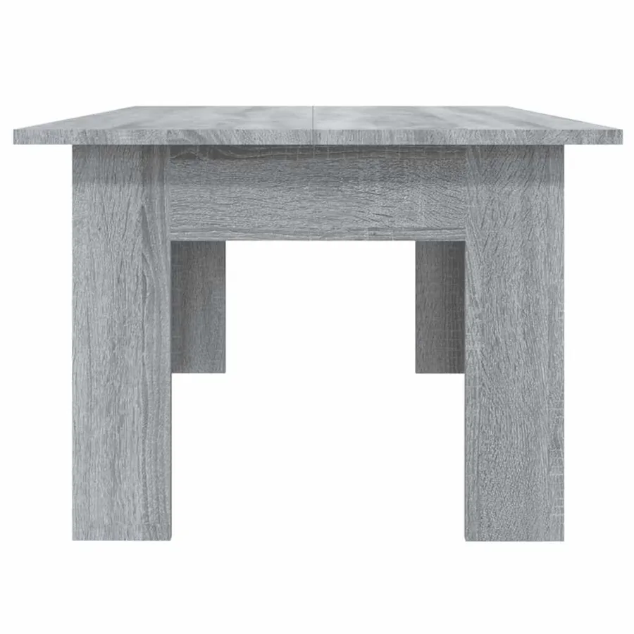 Table basse Sonoma gris 100x60x42 cm Bois d'ingénierie - 6