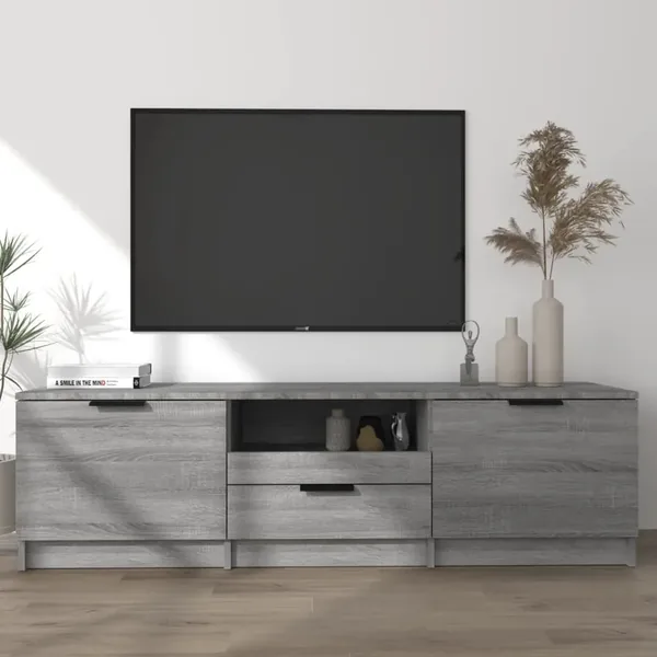 Meuble TV Sonoma gris 140x35x40 cm Bois d'ingénierie