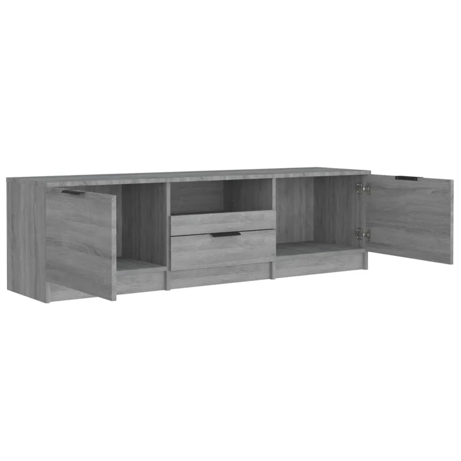 Meuble TV Sonoma gris 140x35x40 cm Bois d'ingénierie - 5