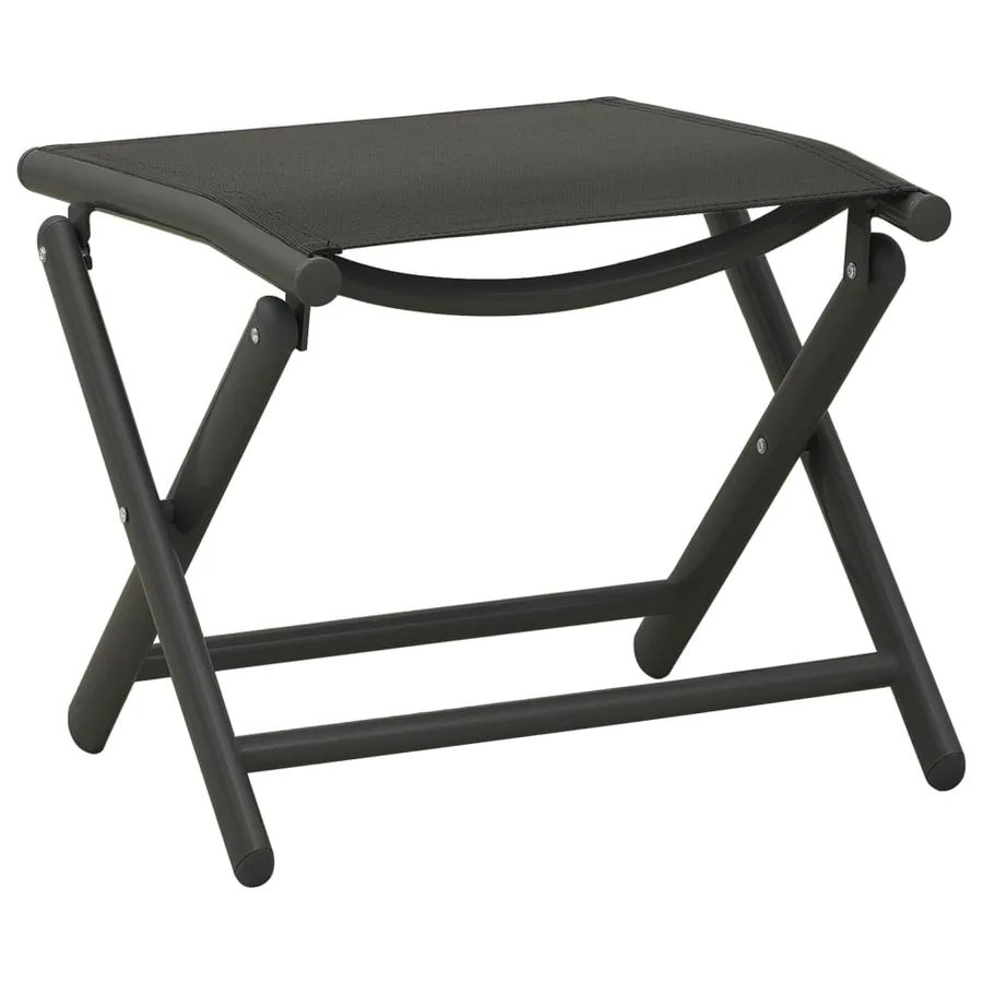 Salon de jardin 9 pcs Noir et anthracite - 7