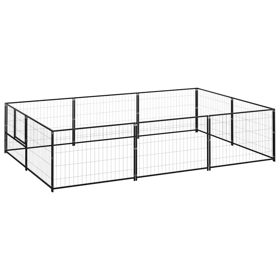 Chenil Noir 6 m² Acier - 2