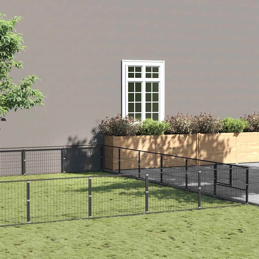 Chenil Noir 60 m² Acier