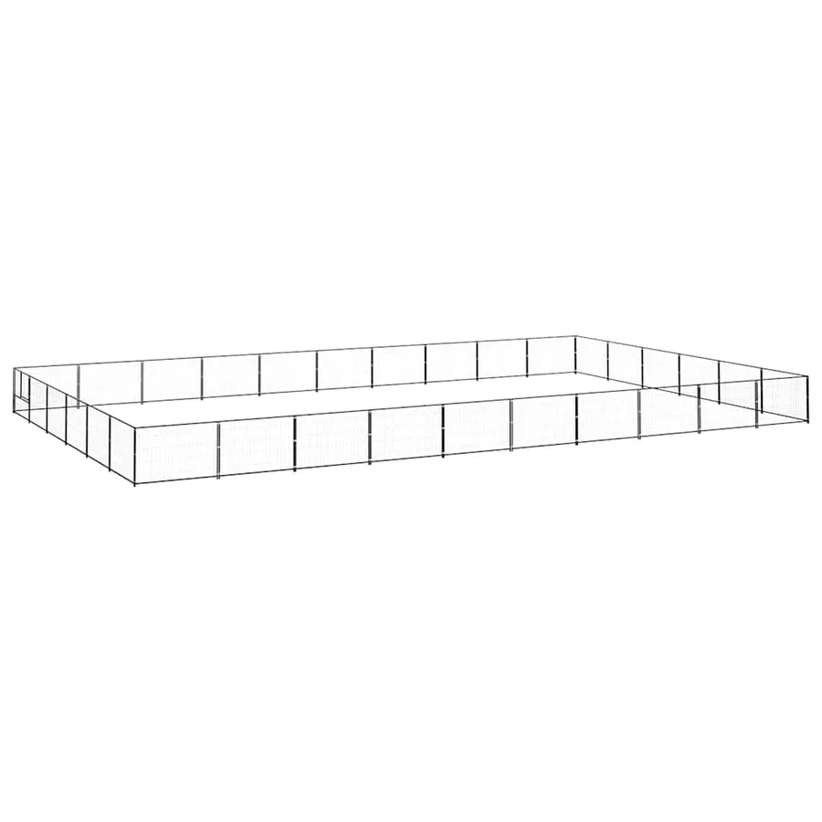 Chenil Noir 60 m² Acier - 2