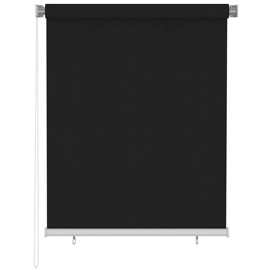 Store roulant d'extérieur 125 (l) x 140 (H) cm noir - 2