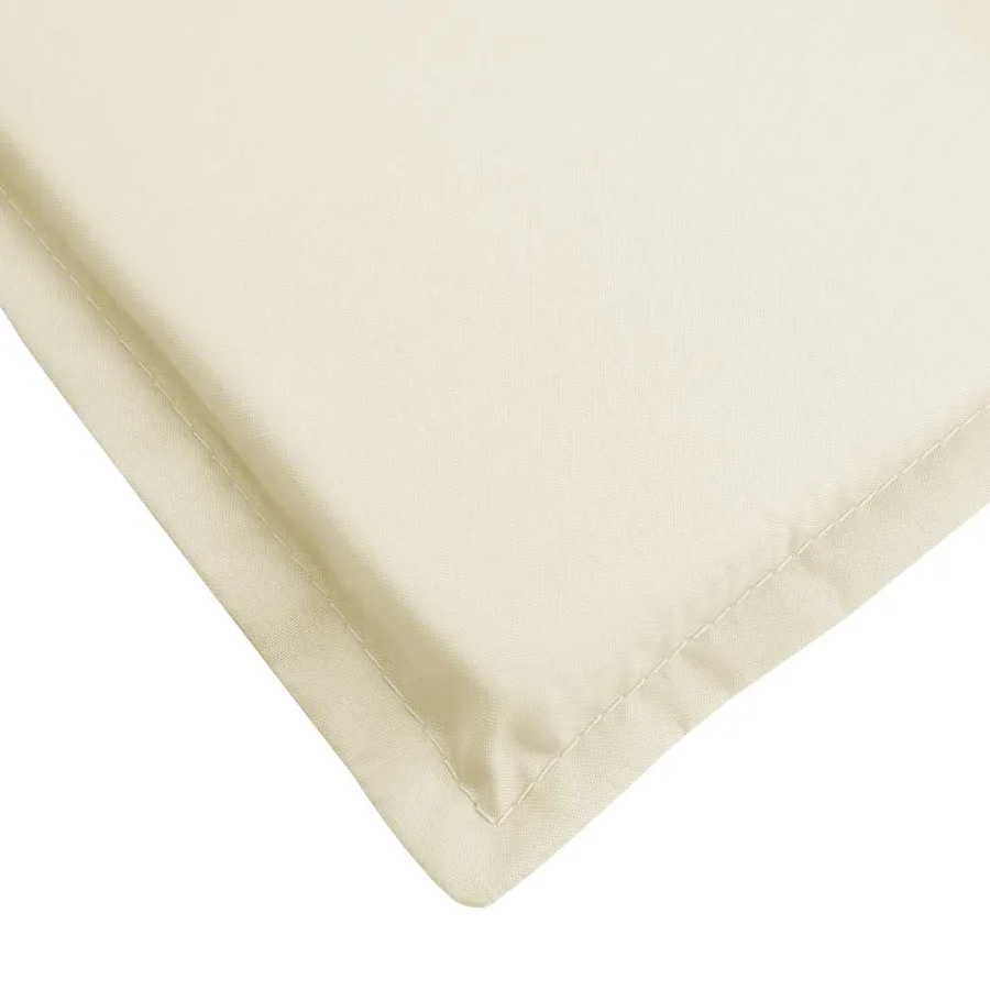 Coussin de chaise de terrasse crème (75+105)x50x4 cm - 7