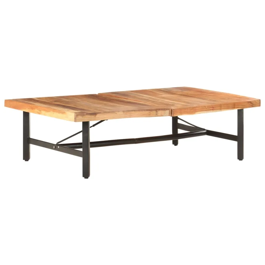 Table basse 142x90x42 cm Bois d'acacia massif - 10