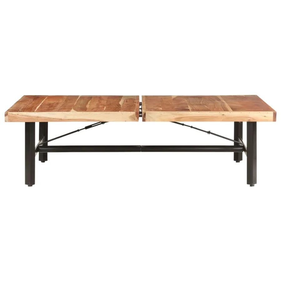 Table basse 142x90x42 cm Bois d'acacia massif - 2