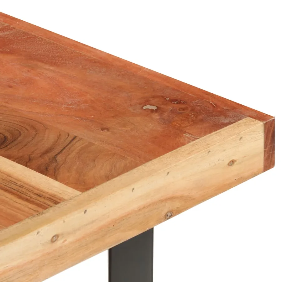 Table basse 142x90x42 cm Bois d'acacia massif - 4