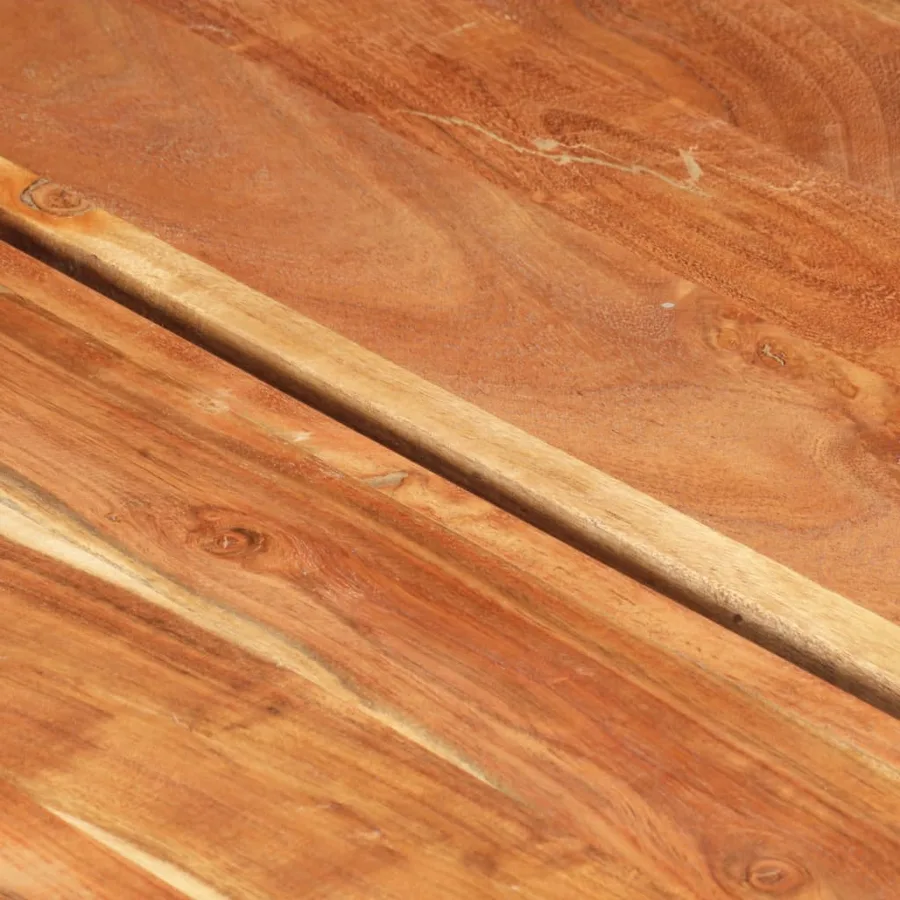 Table basse 142x90x42 cm Bois d'acacia massif - 5