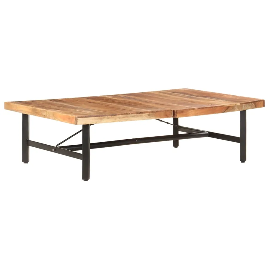 Table basse 142x90x42 cm Bois d'acacia massif - 8