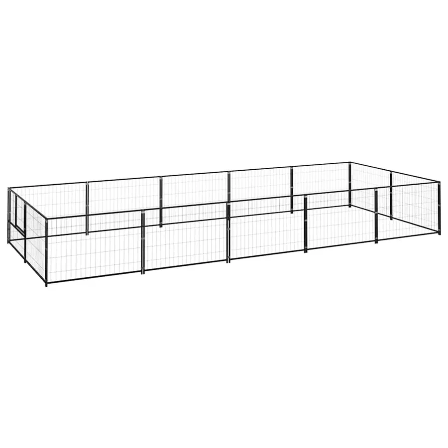 Chenil Noir 10 m² Acier - 2