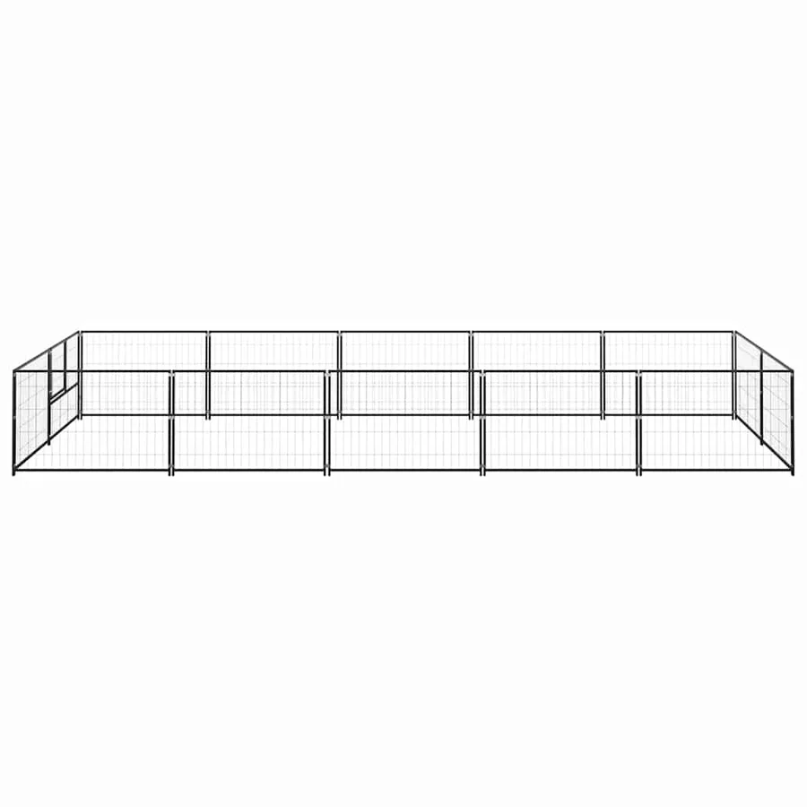 Chenil Noir 10 m² Acier - 4