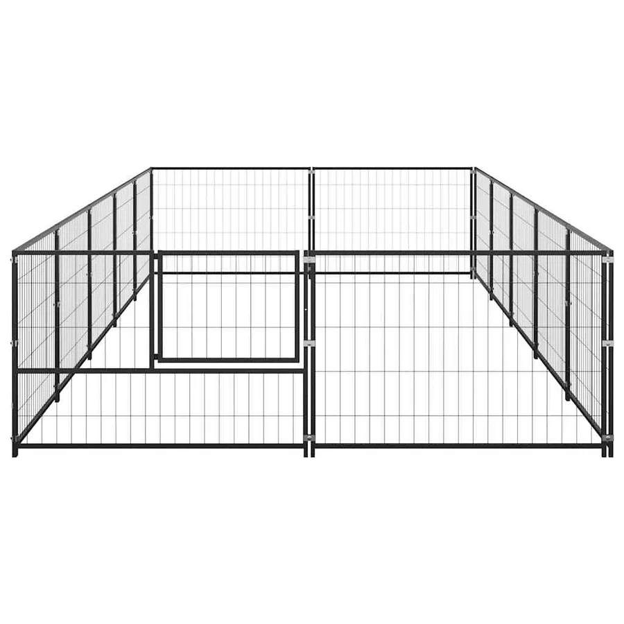 Chenil Noir 10 m² Acier - 5