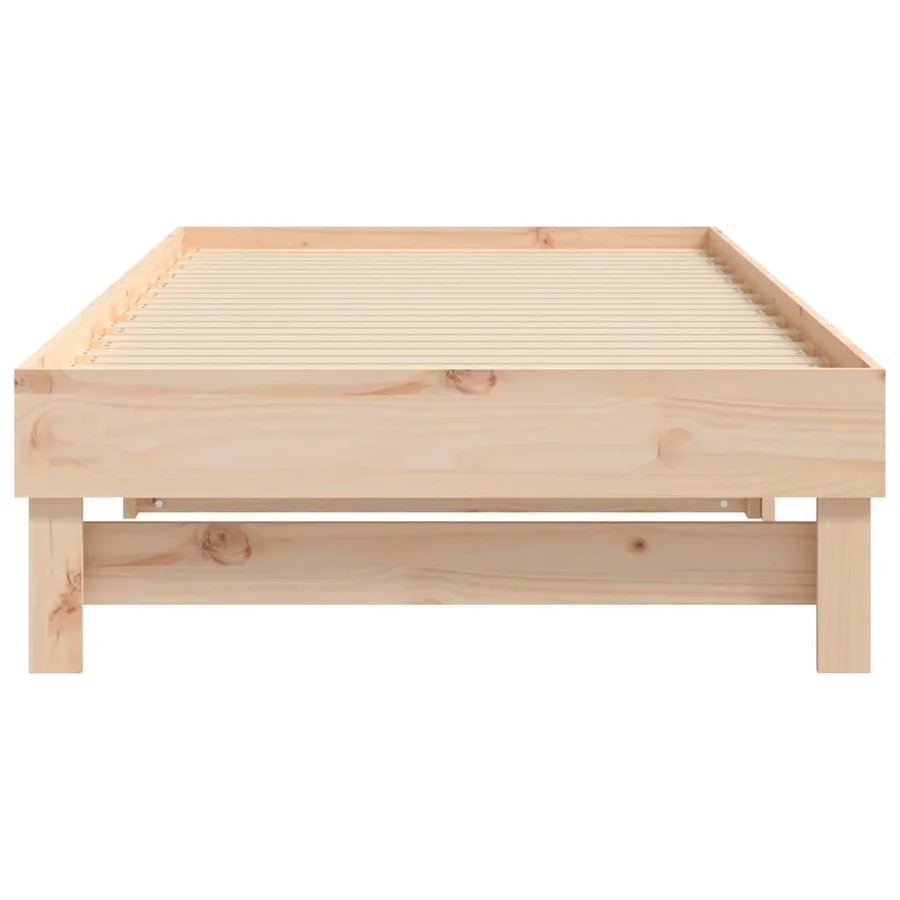 Lit coulissant 2x(75x190) cm Bois de pin massif - 9