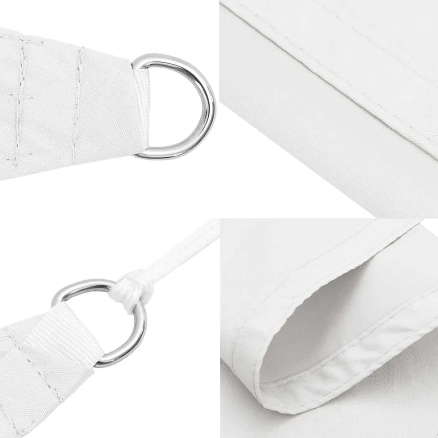 Voile de parasol tissu oxford rectangulaire 3x4,5 m blanc - 7