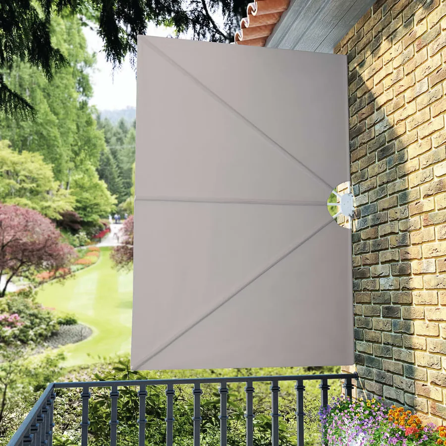 Auvent latéral pliable de terrasse Crème 240 x 160 cm - 4