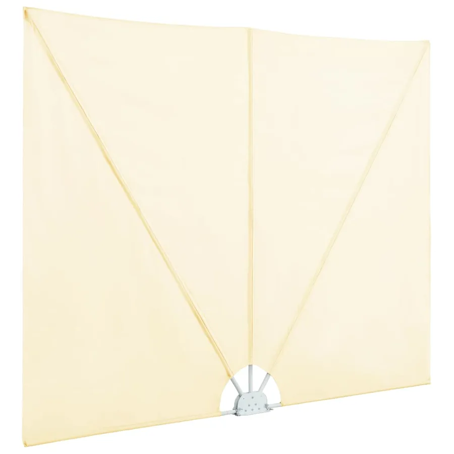 Auvent latéral pliable de terrasse Crème 240 x 160 cm - 5