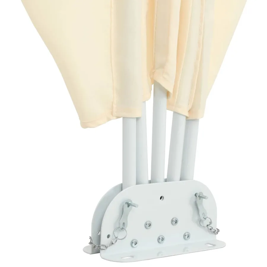 Auvent latéral pliable de terrasse Crème 240 x 160 cm - 7