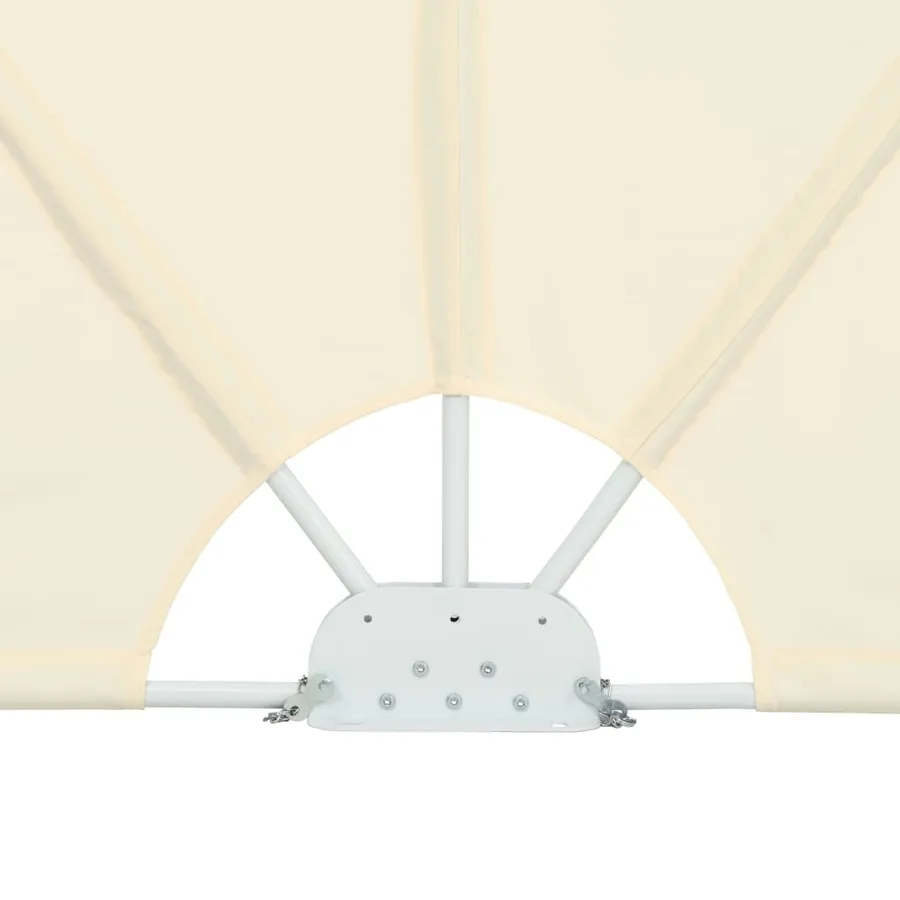 Auvent latéral pliable de terrasse Crème 240 x 160 cm - 8