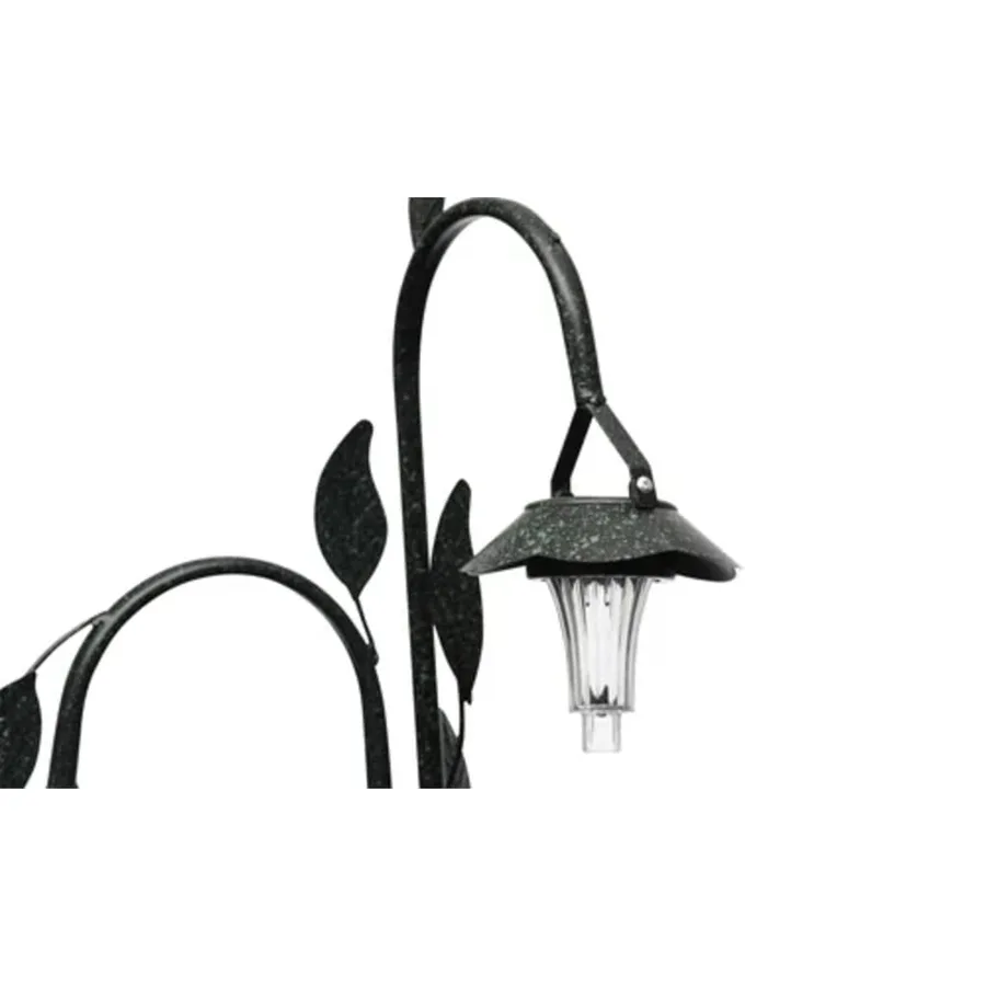 Panier à fleurs suspendu en fibre de coco avec LED solaire - 2