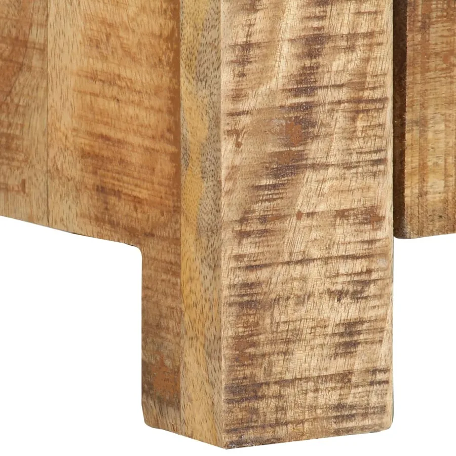 Meuble TV 110x30x40 cm Bois de manguier brut - 6