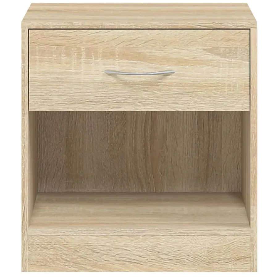 Table de chevet 2 pcs avec tiroir Couleur de chêne - 8