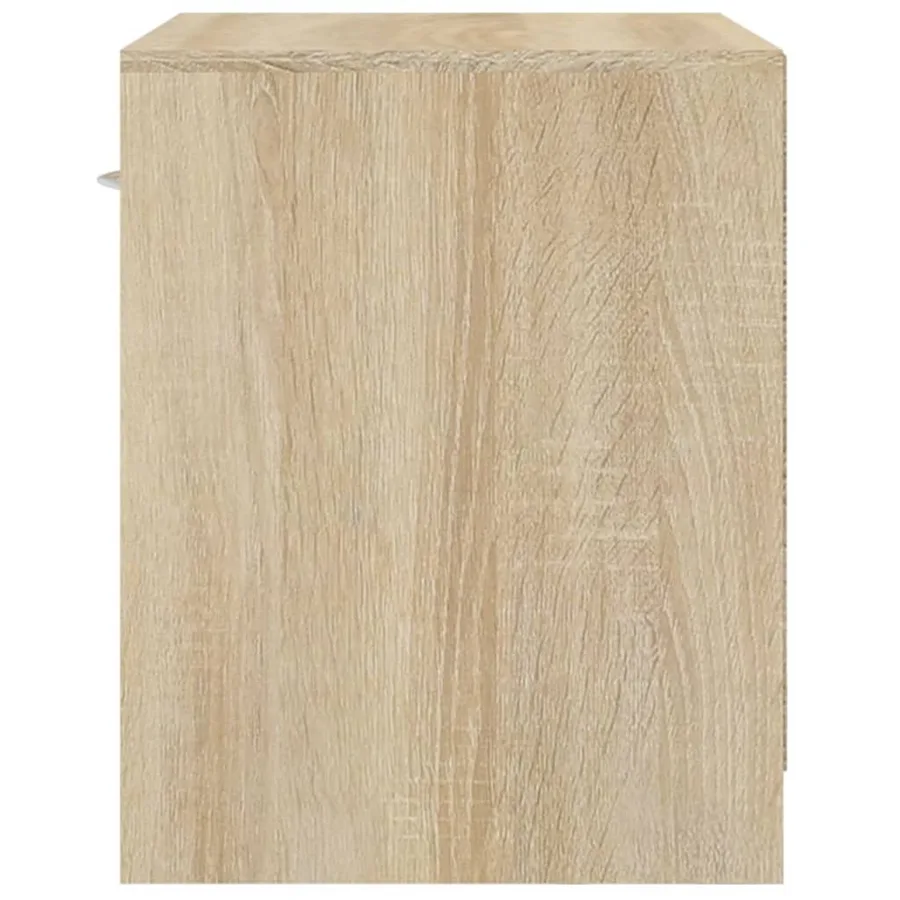Table de chevet 2 pcs avec tiroir Couleur de chêne - 9