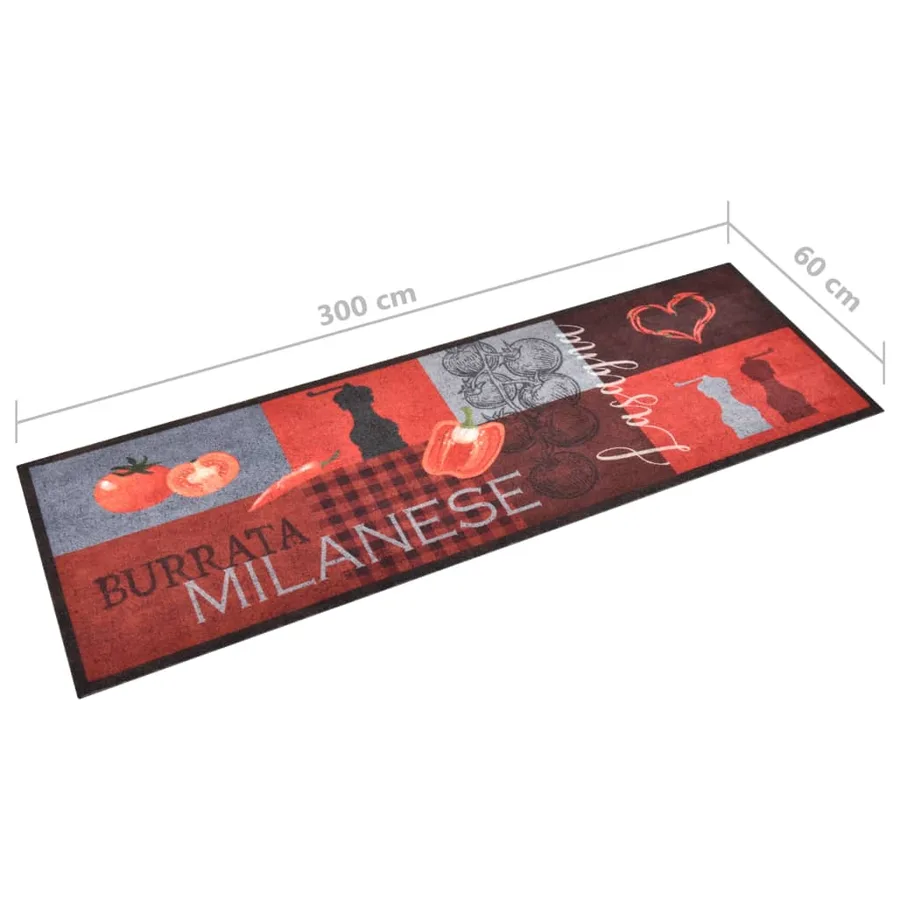 Tapis de cuisine lavable Tomates 60x300 cm - 5