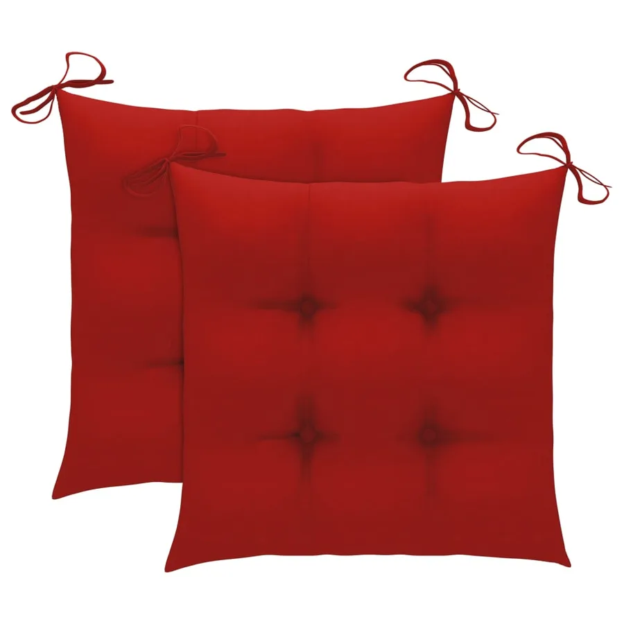 Chaises à manger d'extérieur lot de 2 et coussins Acacia massif - 8