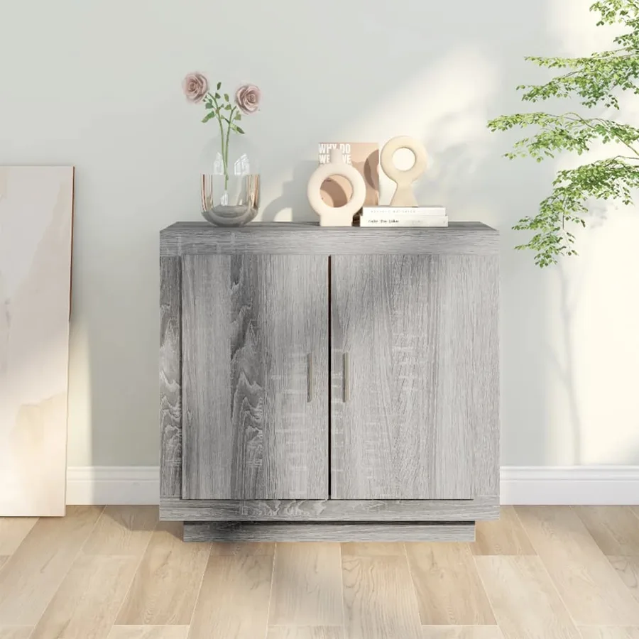 Buffet Sonoma gris 80x40x75 cm Bois d'ingénierie - 3
