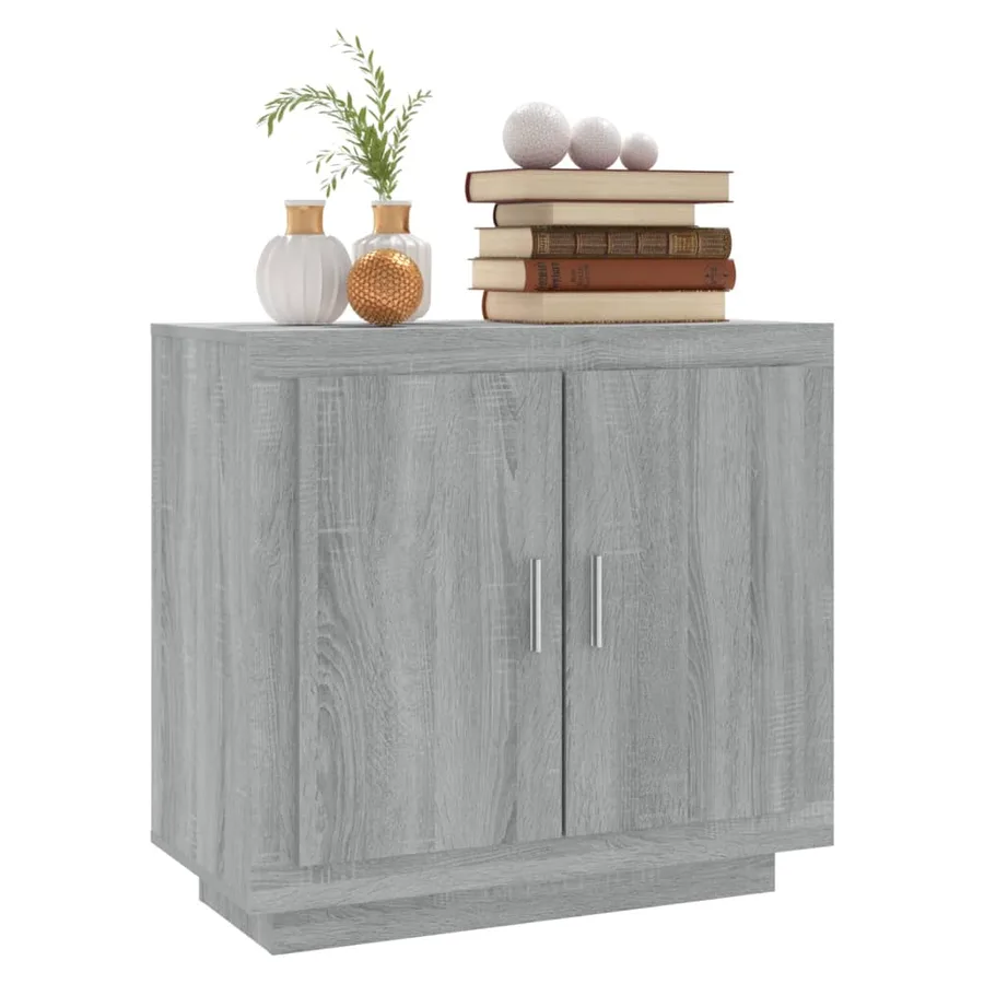Buffet Sonoma gris 80x40x75 cm Bois d'ingénierie - 4