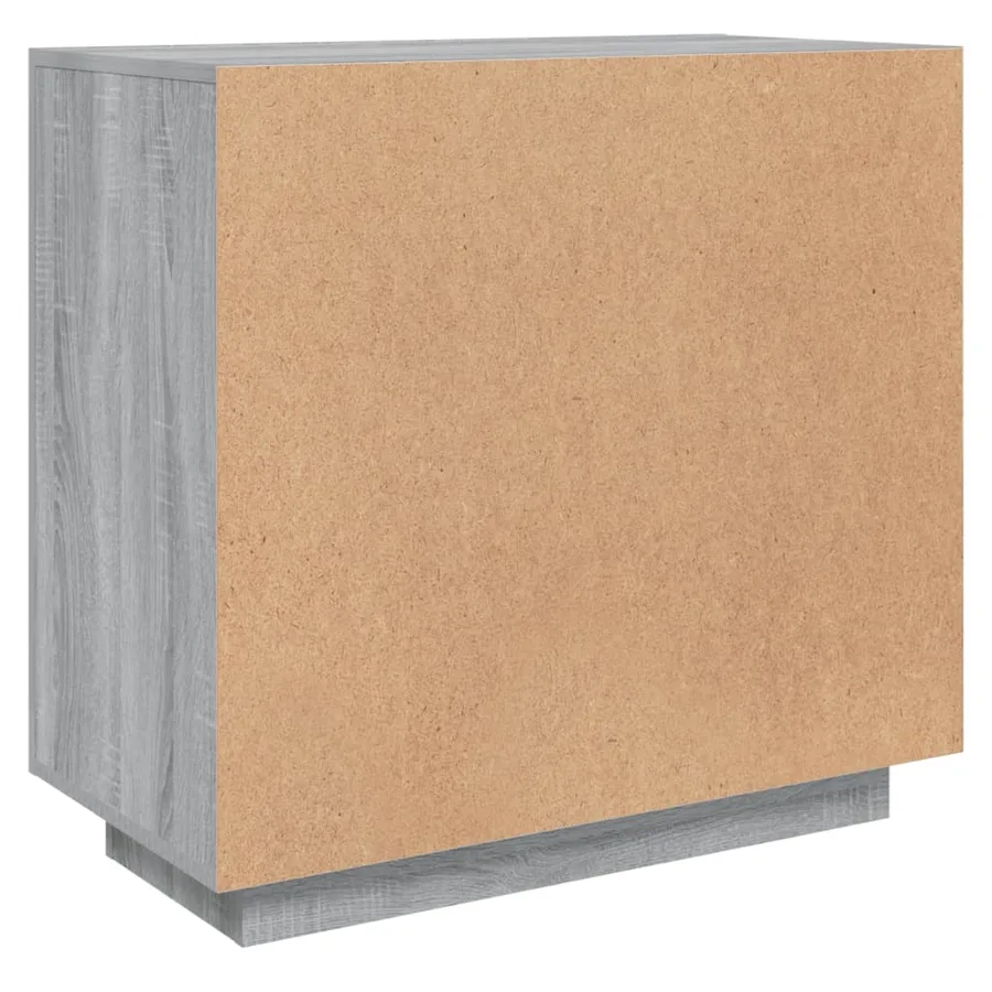 Buffet Sonoma gris 80x40x75 cm Bois d'ingénierie - 8