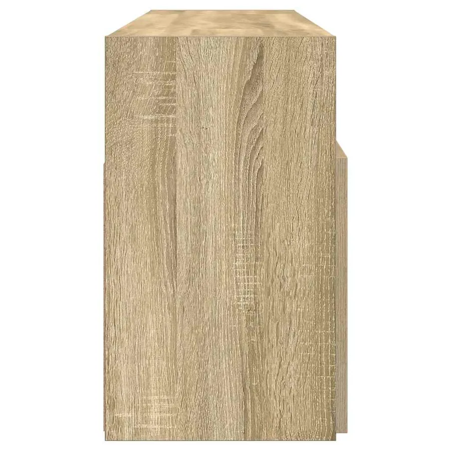 Meuble TV avec lumières LED chêne sonoma 120x30x50 cm - 8